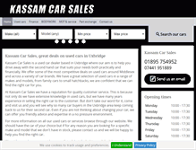 Tablet Screenshot of kassamcarsales.co.uk